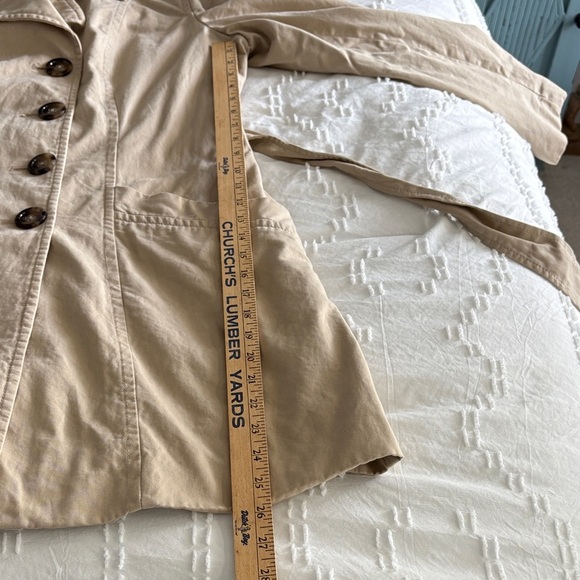 Old Navy Women's Tan Mid-Weight Trench Coat with Belt XL - Picture 15 of 16